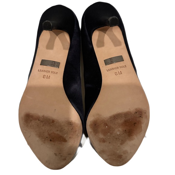 🆕 Badgley Mischka Regine - Navy Satin - 8 - Picture 6 of 10